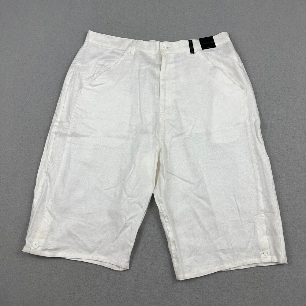 Vintage Jordan Shorts Men 38 Beige Baggy Two-3 Cargo Hip Hop Linen Y2K Deadstock